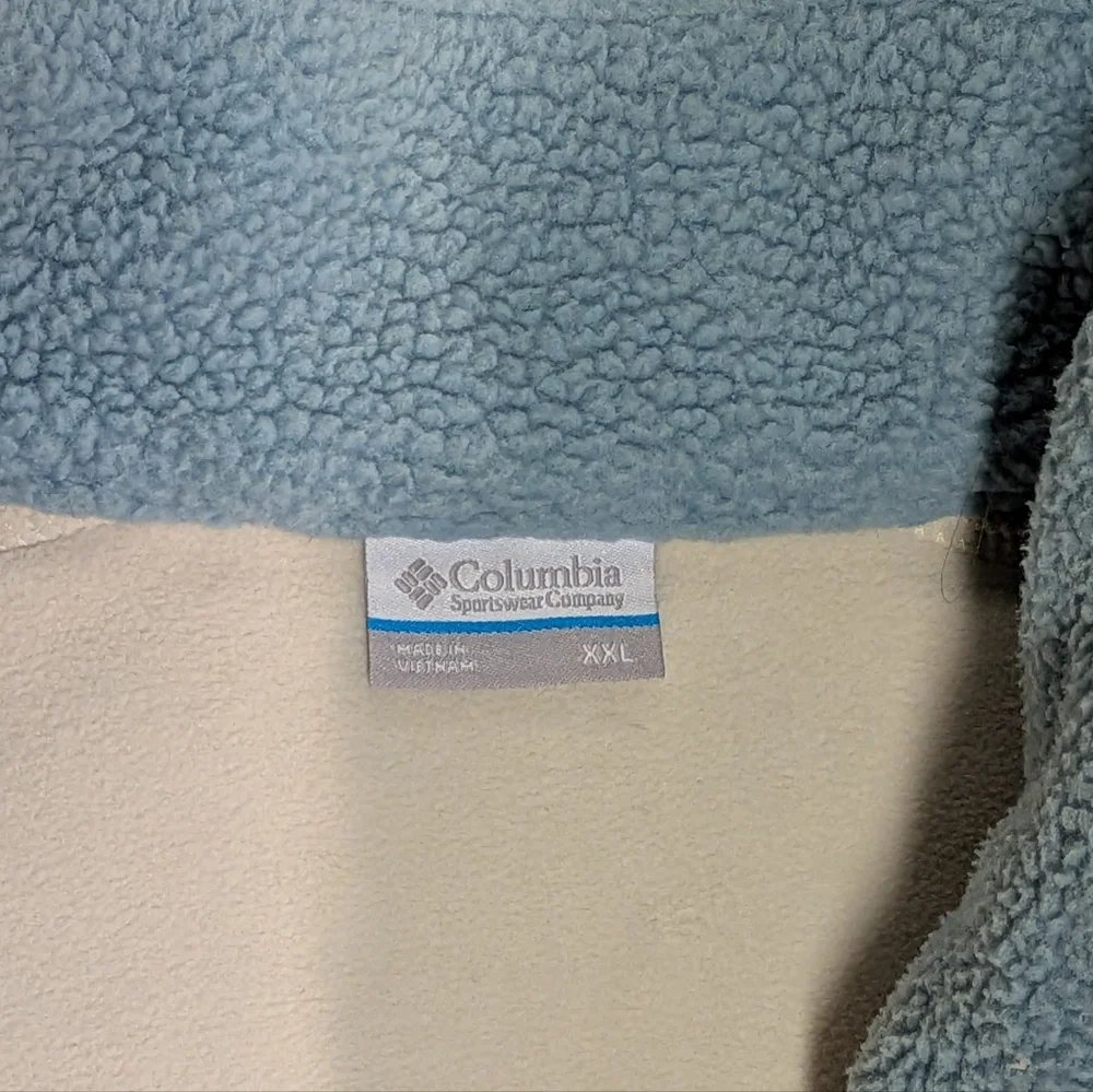Sherpa Cropped Columbia Top In Fun Colors Pockets And Snaps Size Women's XXL - Picture 3 of 9